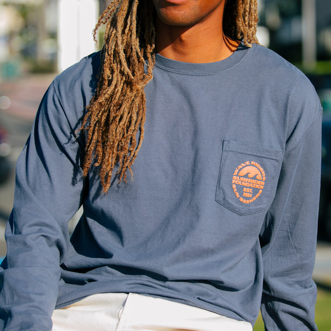 Wave Riders Long Sleeve Pocket Tee – The Surfrider Foundation