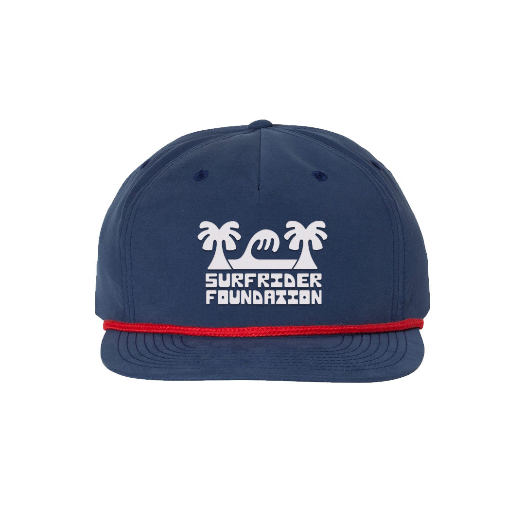 Palm Paradise Snapback Hat - Blue
