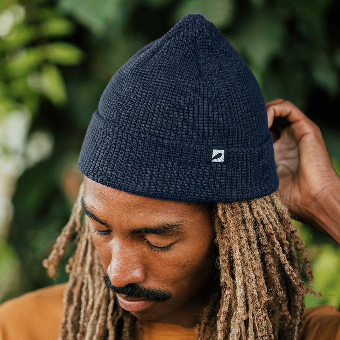 Navy Fitted Beanie