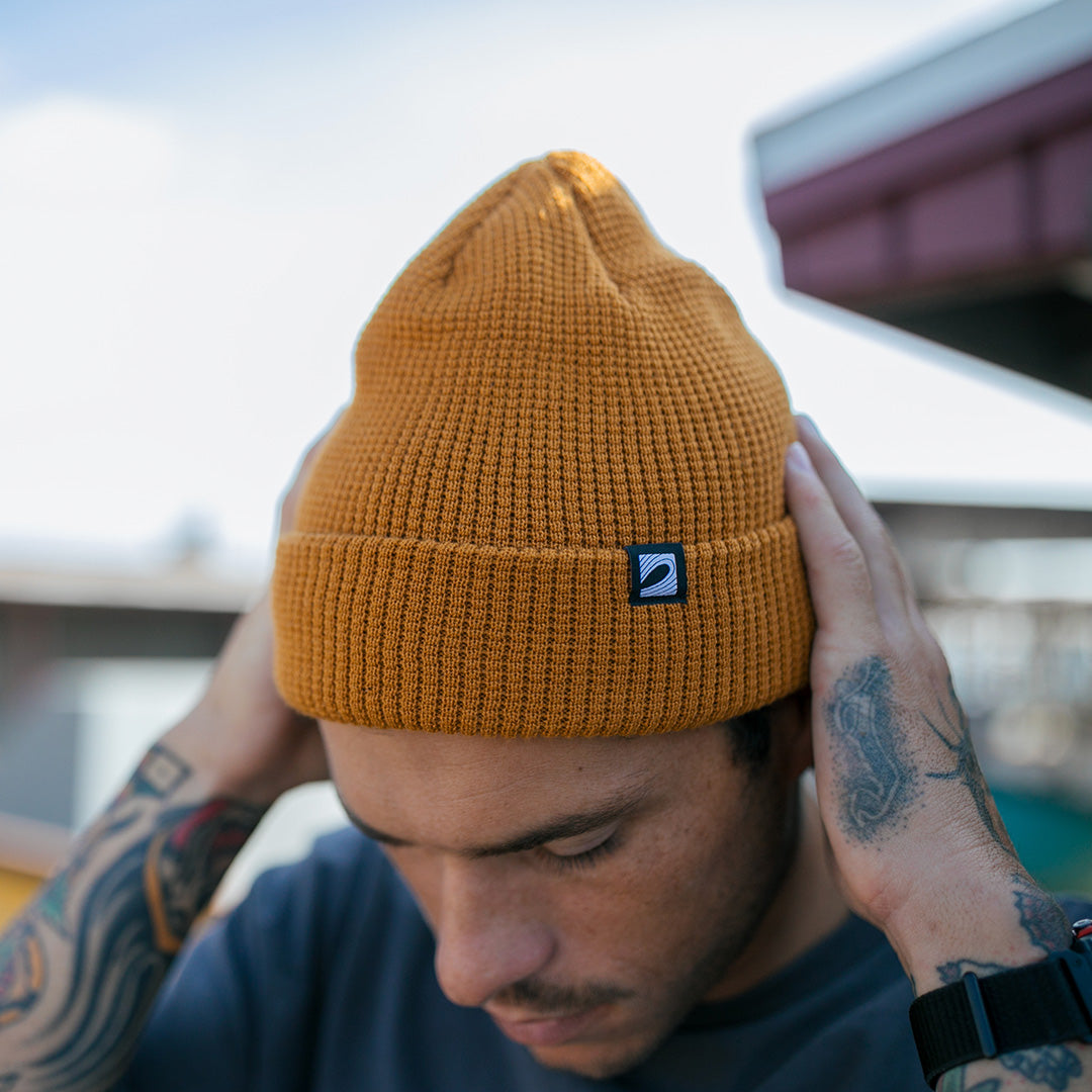Mustard Fitted Beanie