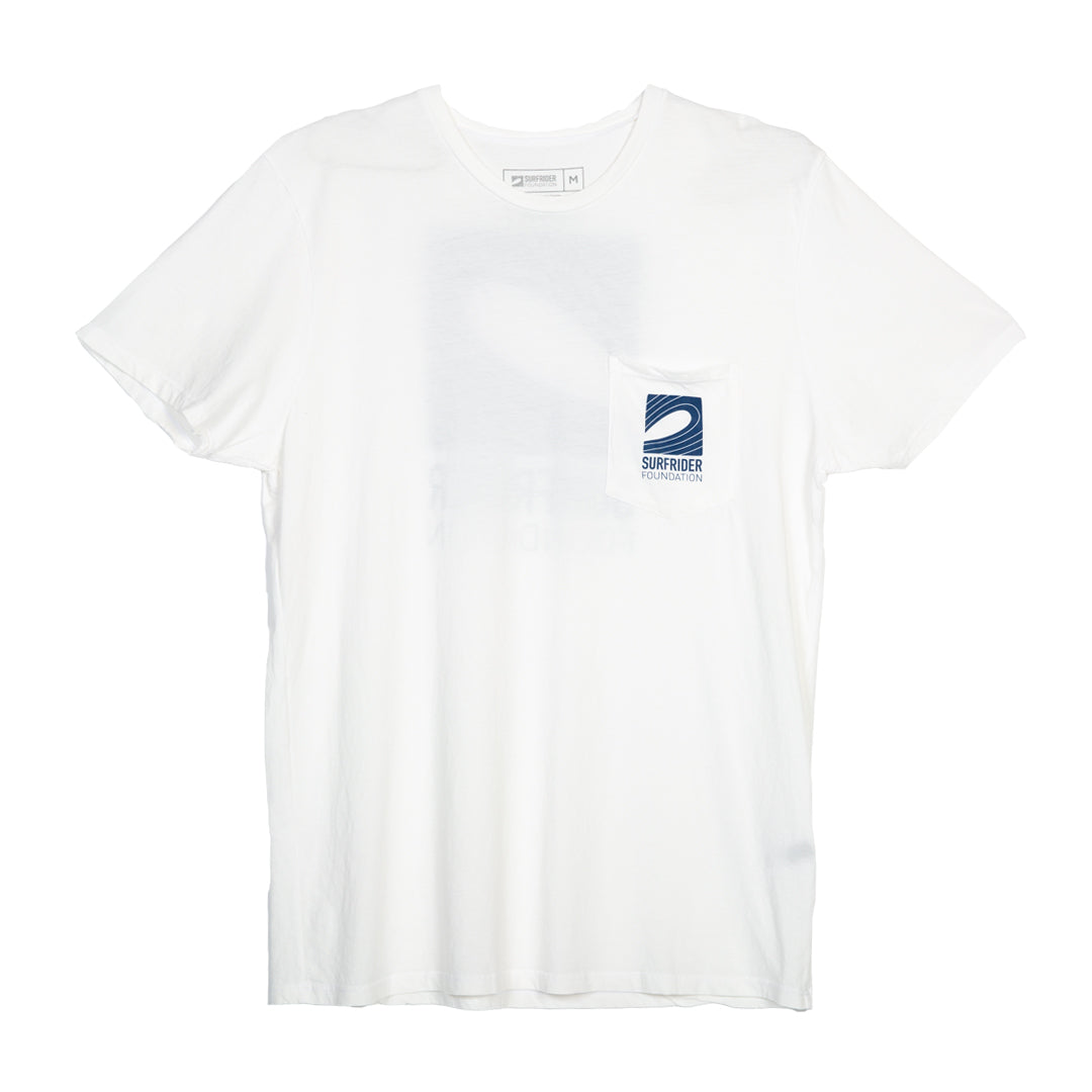Logo Pocket T-Shirt (White) – The Surfrider Foundation