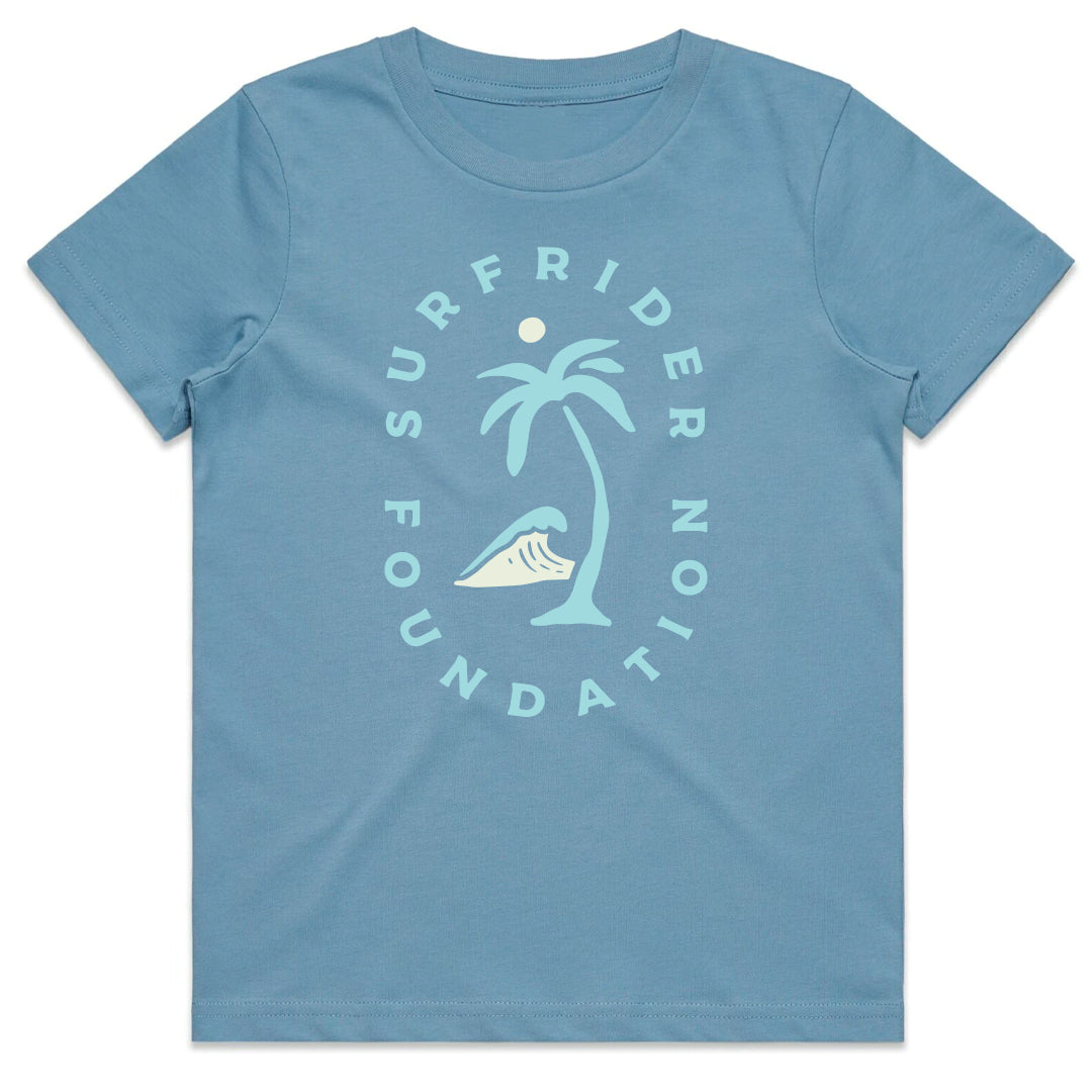 Youth Palm Tree T-Shirt (Baby Blue)